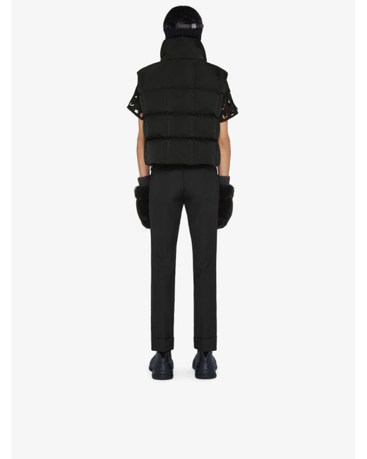 Givenchy Black Oversized Sleeveless Puffer Jacket for men