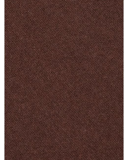 Brunello Cucinelli Brown Rolled-Edge Scarf