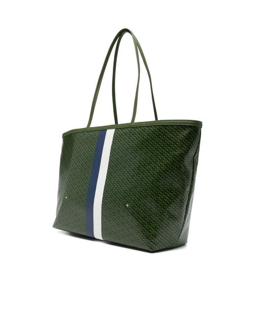 Tory Burch Green The Racer Tote Bag