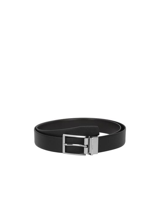 Boss Black Boss Logo Engraved Buckle Belt for men