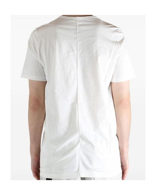 Rick Owens White Level Crewneck T-Shirt for men