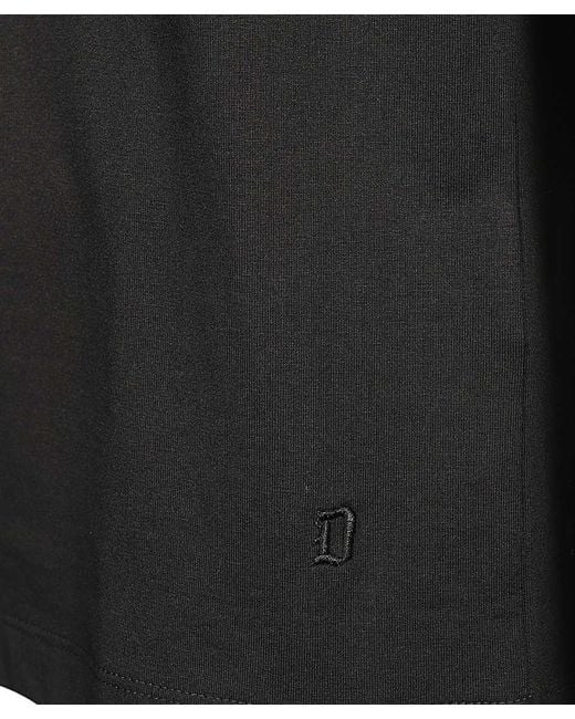 Dondup Black Button Front T-Shirt for men