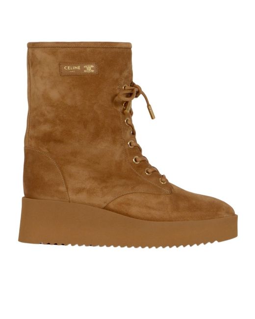 Céline Brown Austin Lace-Up Boot