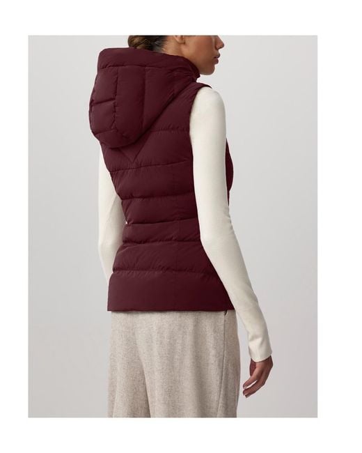 Canada Goose Purple Clair Vest Label
