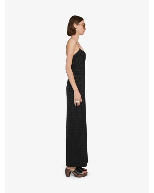 Givenchy Black 4G Jacquard Spaghetti Dress