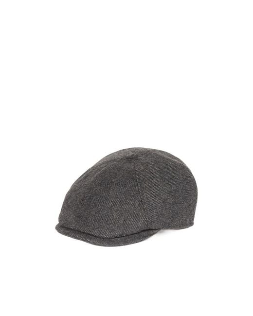 Barbour Gray Logo Beret for men