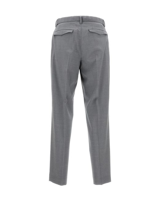 Barena Gray High Rise Trousers for men