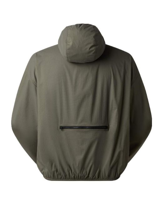 The North Face Green Tnf Box Packable Hooded Wind Jacket for men