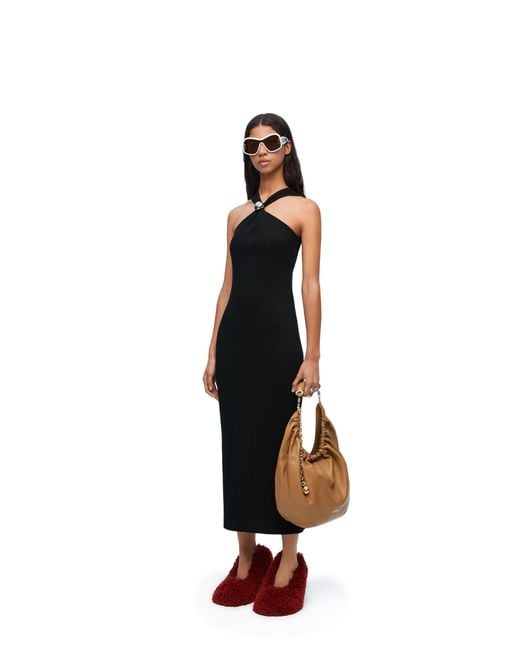 Loewe Black Anagram Pebble Dress