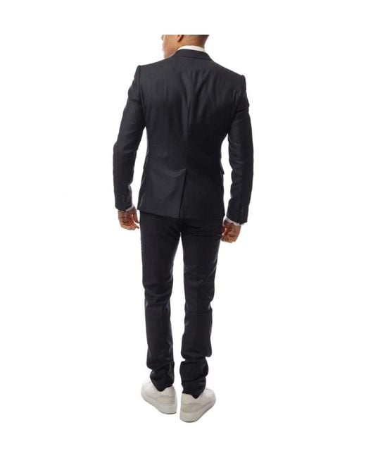 Emporio Armani Black Singlebutton Suit Set for men