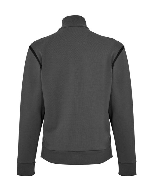 Boss Gray Standcollar Fullzip Track Jacket for men