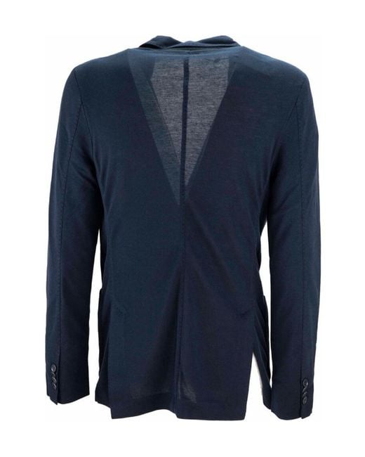 Loro Piana Blue Single-Breasted Blazer for men
