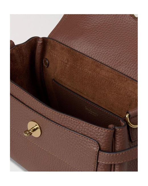 Mulberry Brown Alexa Buckled Mini Crossbody Bag