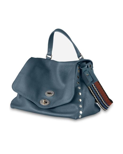 Zanellato Blue Logo Shoulder Bag