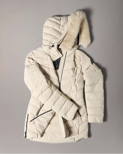 Moose Knuckles Natural Roselawn Hooded Jacket