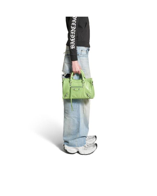 Balenciaga Green Le City Bag Small