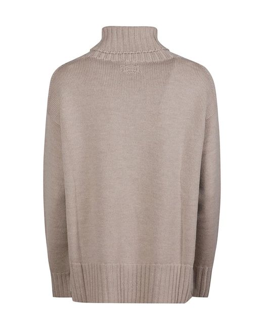 Drumohr Gray Turtleneck Sweater