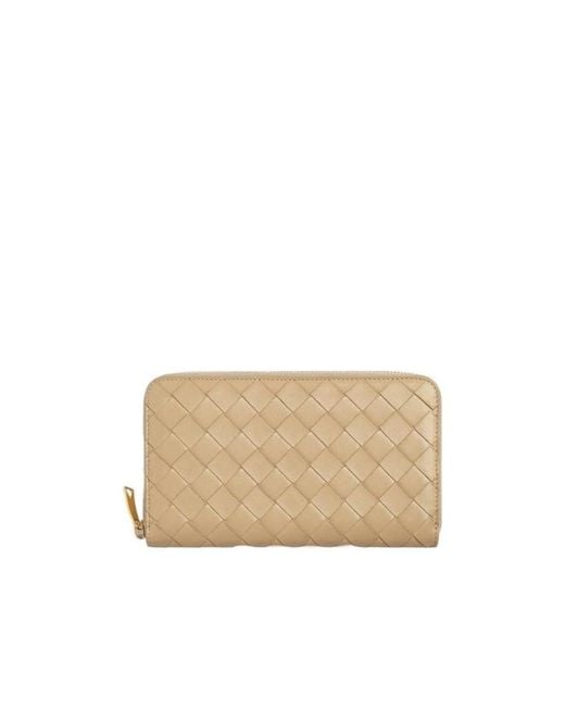 Bottega Veneta Natural Intrecciato Long Wallet