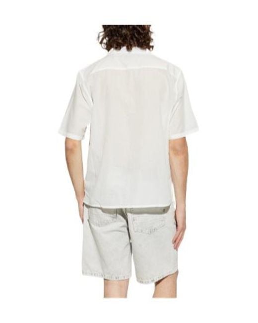 AllSaints White Purley Short-Sleeve Shirt