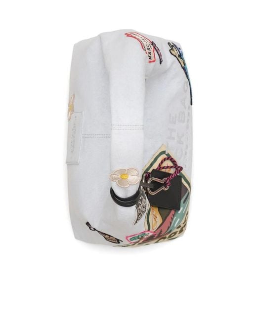 Marc Jacobs Blue The Camp Patchwork Denim Sack Bag
