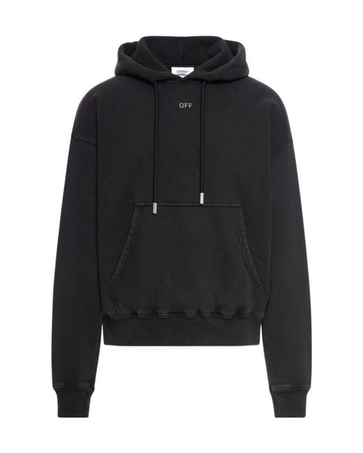 Off-White c/o Virgil Abloh Black Stamp Mary Drawstring Hoodie for men