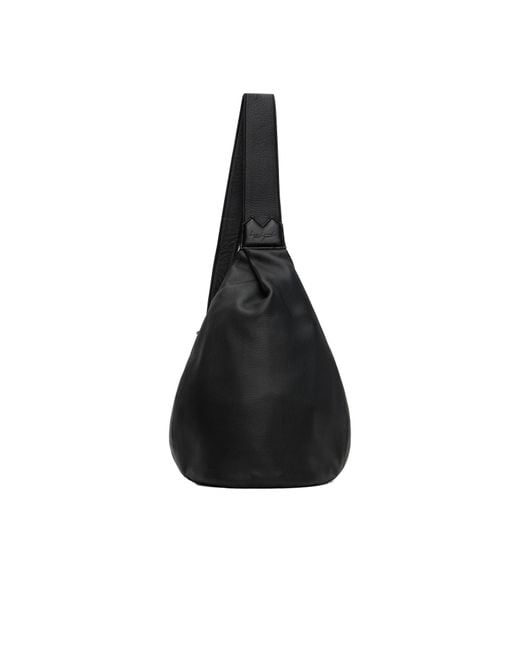 Yohji Yamamoto Discord Logo Embossed Single Strapped Shoulder Bag