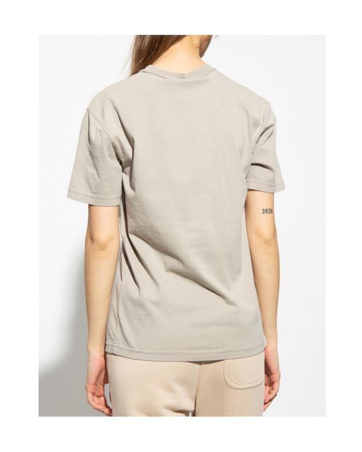 T By Alexander Wang White Logo-Print T-Shirt