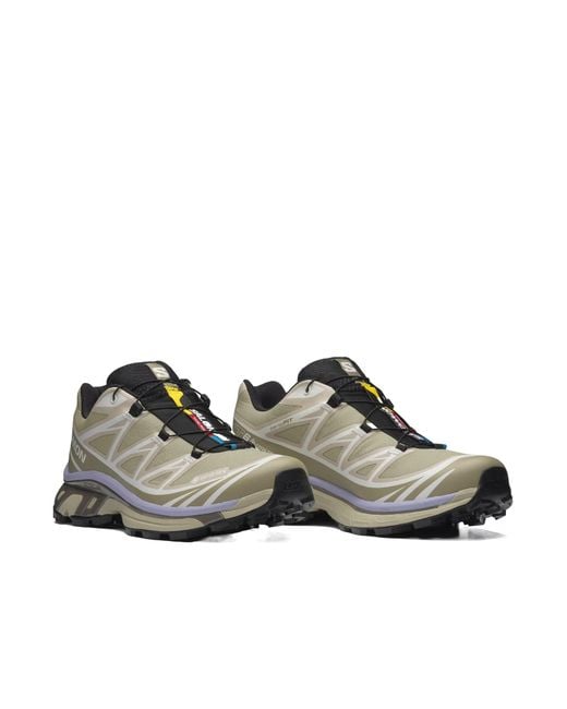 Salomon Lab Gray Salomon Xt-6 Gore-Tex Lace-Up Sneakers for men