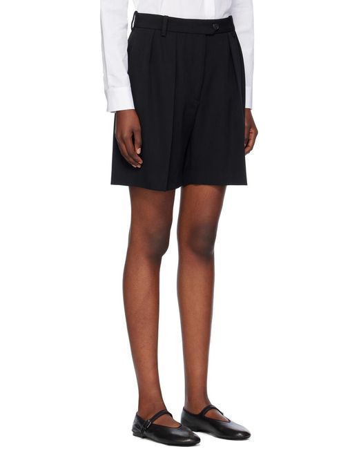 The Row Black Efron Shorts