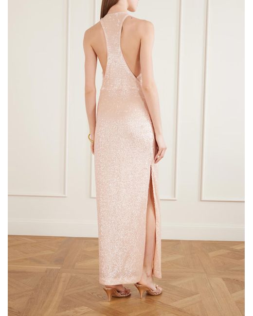 Staud White Bree Sequined Dress