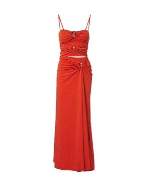 Christopher Esber Orbit Gathered Cutout Maxi Dress