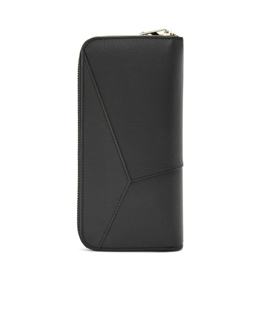 Loewe Black Puzzle Zipped Open Wallet for men