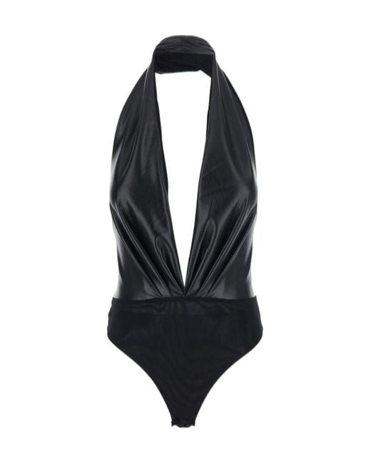 ANDAMANE Blue V-Neck Bodysuit