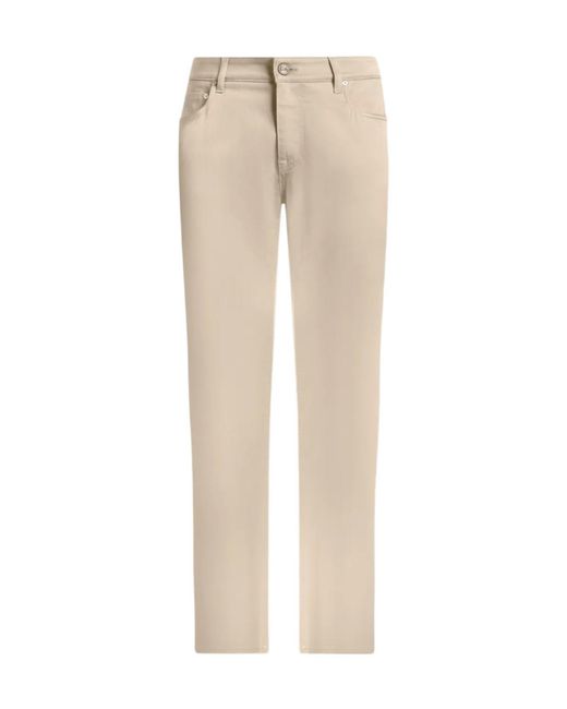 Etro Natural Tapered Leg Trousers for men