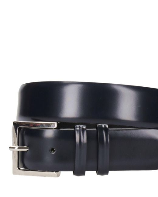 Orciani Blue Pointed-Tip Buckle-Fastened Belt for men