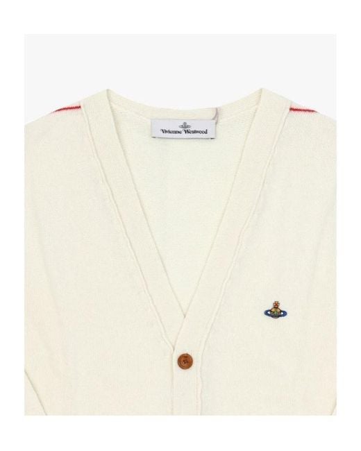 Vivienne Westwood Natural Long-Sleeved Cardigan for men