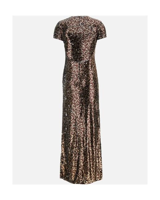 Palm Angels Multicolor Open Back Sequin Embellished Midi Dress