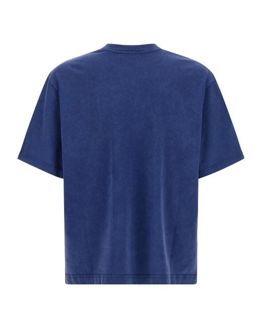 Casablanca Blue Logo Crew Neck T-Shirt for men