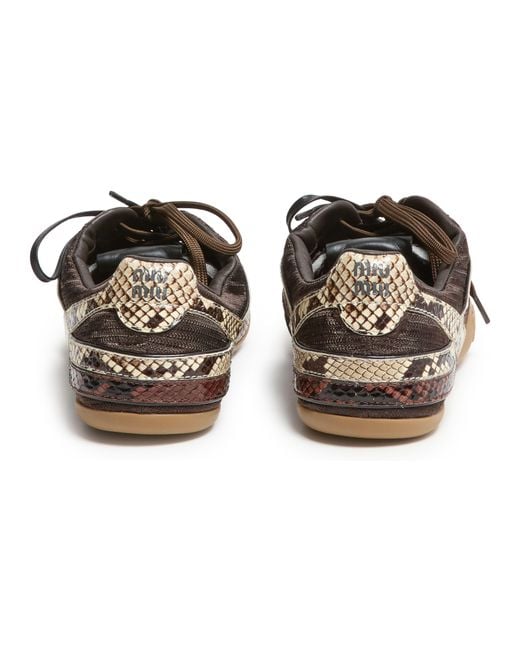 Miu Miu Brown Gymnasium Sneakers