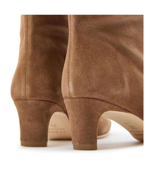 Staud Brown Solid Suede Knee-High Boots