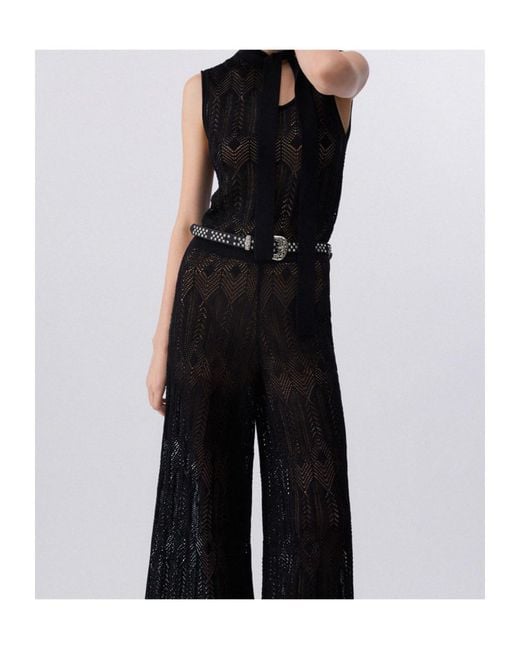 Liu Jo Black Bow Detail Knitted Top