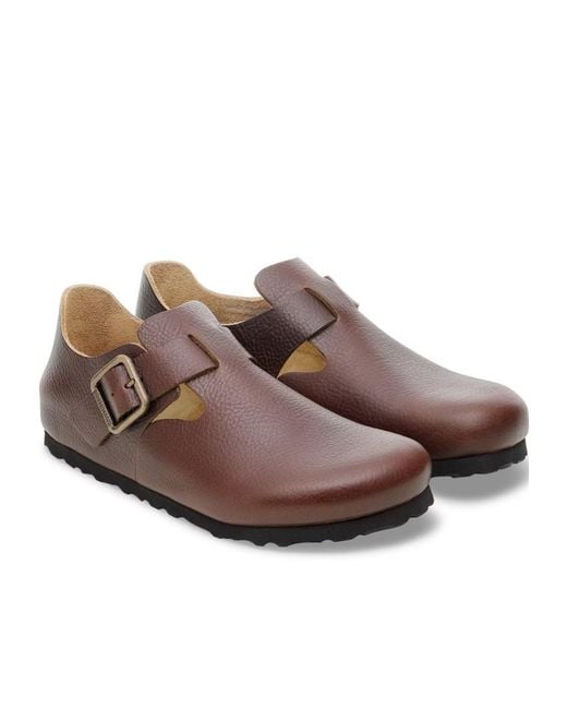 Birkenstock Brown London Wire Buckle Loafers for men