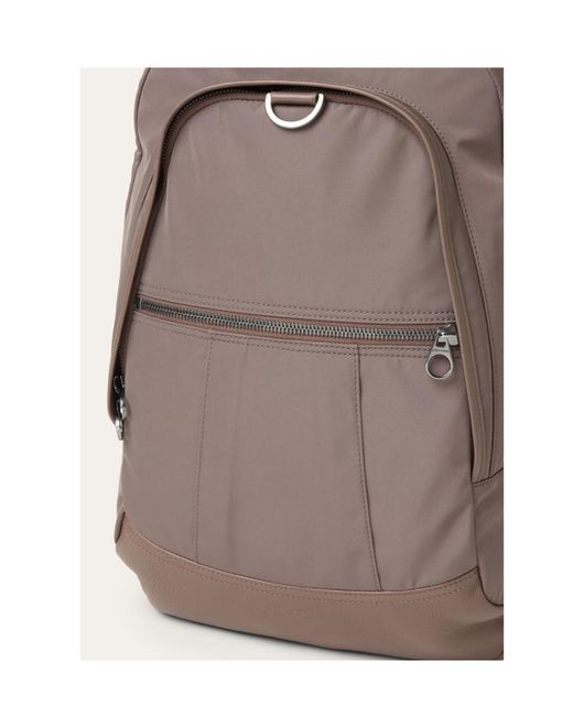 Loro Piana Brown Pioneer Backpack Medium for men