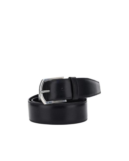 Church's Black D-Ring Buckle Belt for men