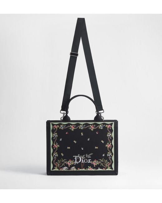 Dior Black Amour Medium Book Tote With Strap
