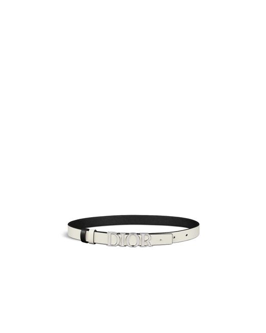 Dior White Reversible D-Dream Belt