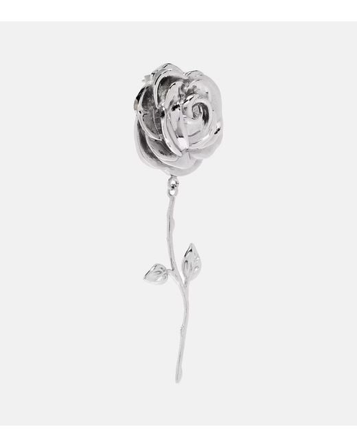 Magda Butrym Metallic Flower-Shaped Earrings