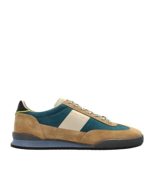 Paul Smith Green Ps Paul Smith Dover Panelled Sneakers for men