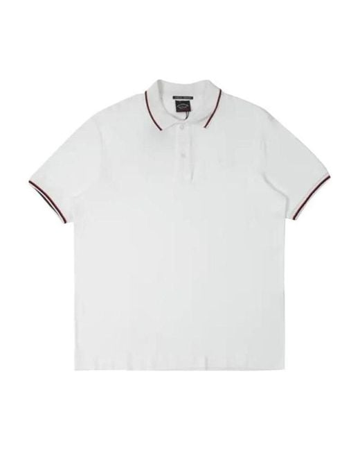 Paul & Shark White Short-Sleeved Polo Shirt for men