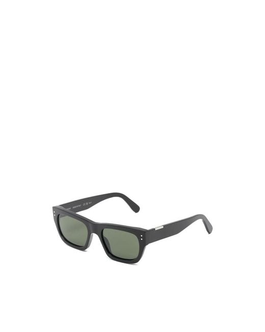 Totême Green Rectangle-Frame Sunglasses